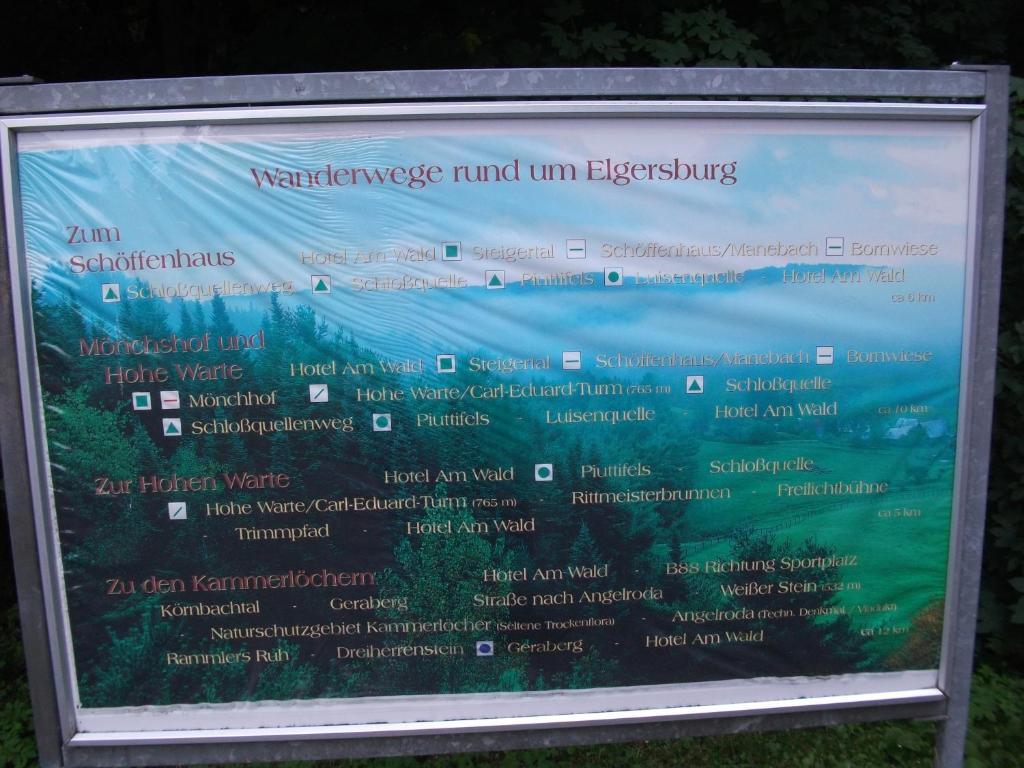 Hotel Am Wald -Garni- Elgersburg Exterior foto